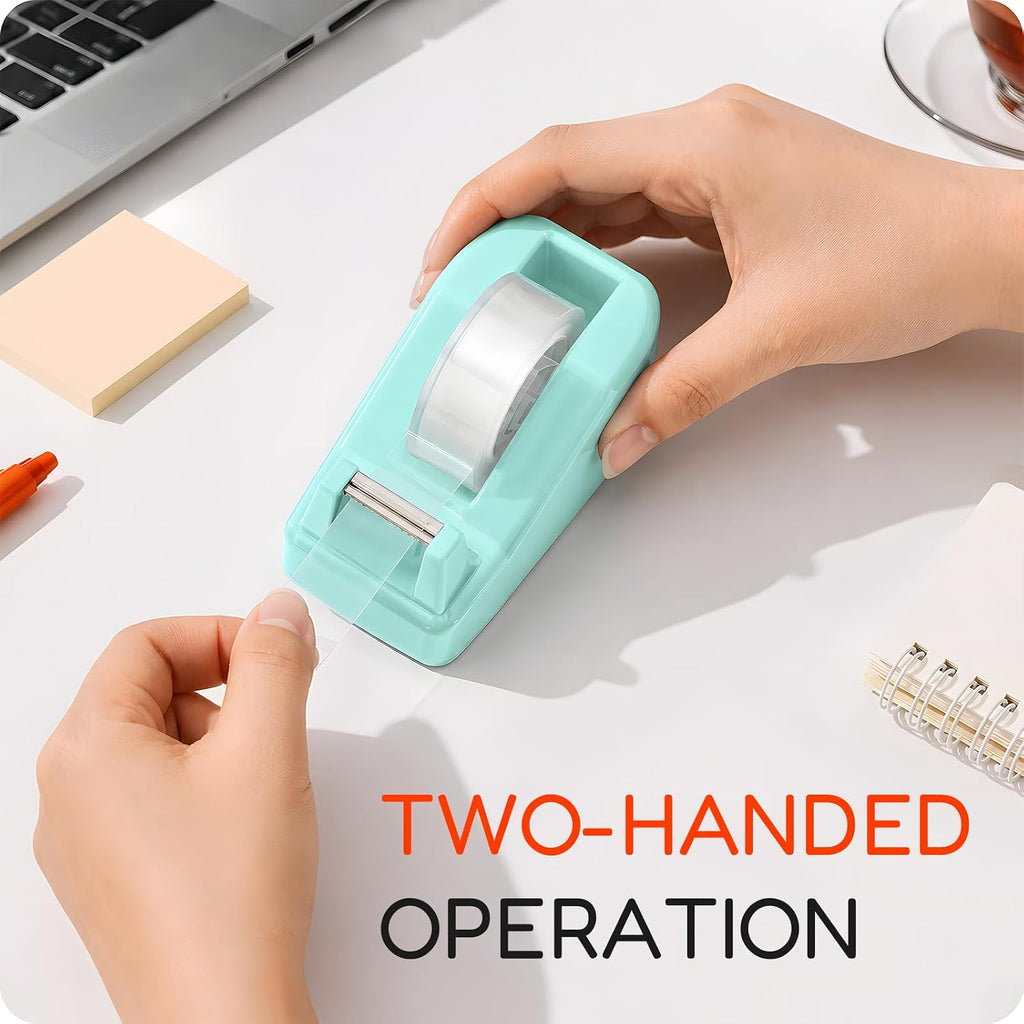 Lightweight Desktop Tape Dispenser, 6 Rolls Tape, 1" Core