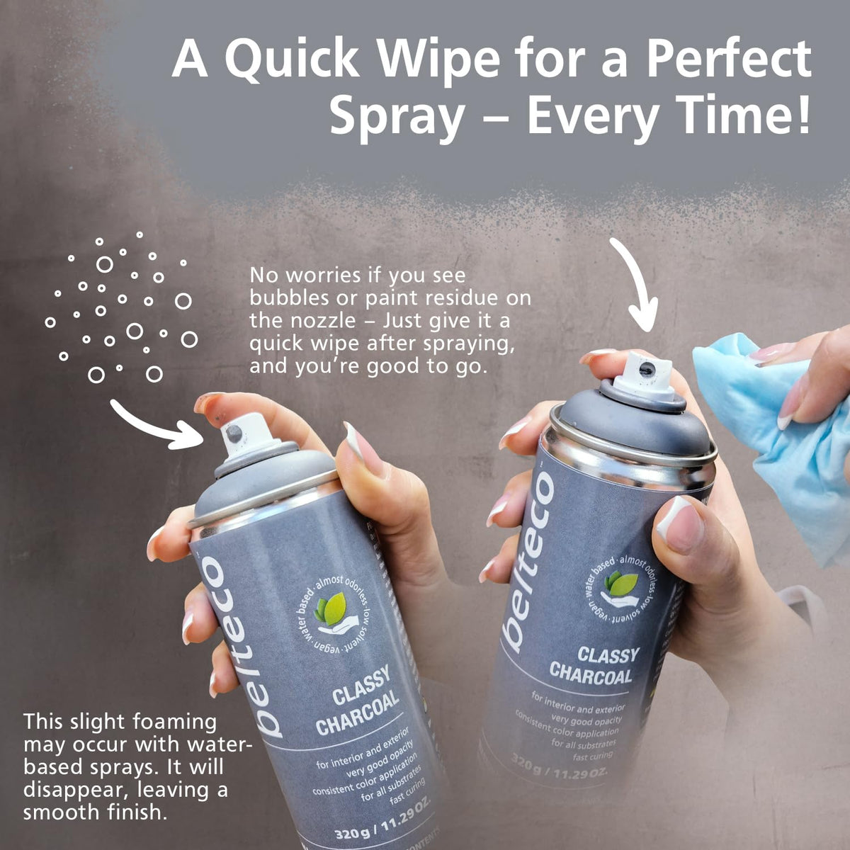 In Love With Grey Spray Paint | Water-based Spray Paint Grey