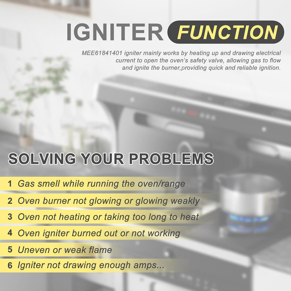 【Upgraded】MEE61841403 MEE61841401 Gas Oven Igniter for LG Gas Ranges