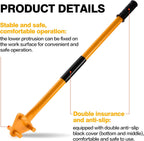 Manual Rebar Bender Tool for 5/8 Inch Steel Bar, Heavy Duty Rebar Bending Tool and Steel Rod Bender with Anti-Slip