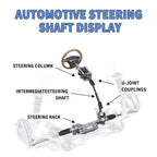 RABROPAR 1" DD X 3/4" DD Single Steering Shaft U Joint Coupler Black Steel Universal Coupling