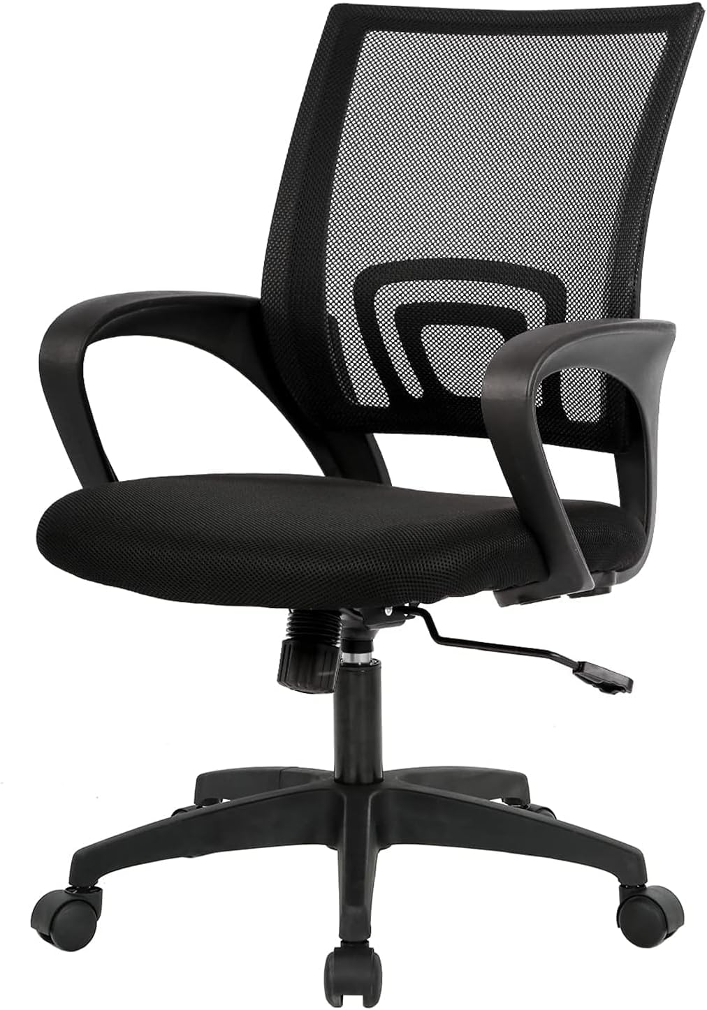 Ergonomic Office Chair | Mid-Back Swivel Desk Chair | Breathable Backrest & Lumbar Support | Adjustable Height |