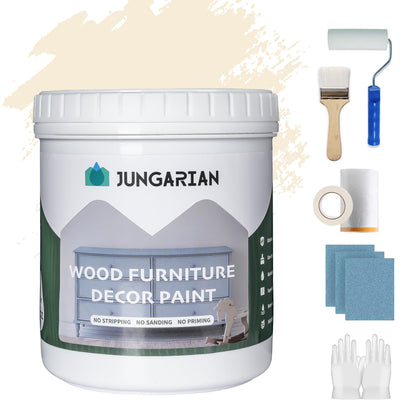 Furniture Paint Kit 16oz with Tools - Water-based & Low Odor No Sanding No Priming - Matte Finish Indoor Outdoor Wood