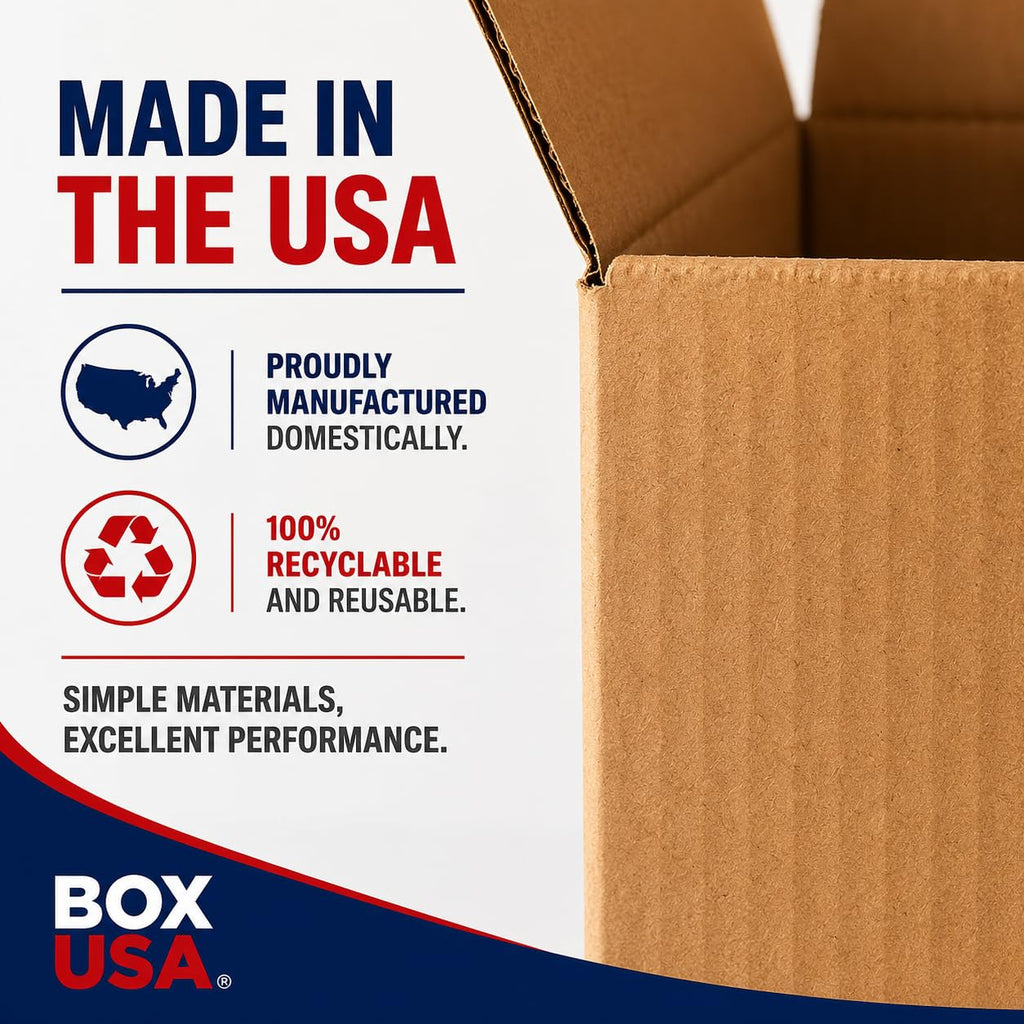 Moving Boxes Holds 65lbs, 15"L x 10"W x 6"H (25-Pack) Small - Corrugated Cardboard Box for Shipping, Mailing