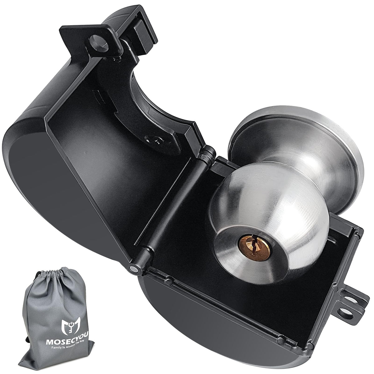 Door Knob Lockout Device, All-Metal Version, Without Padlock