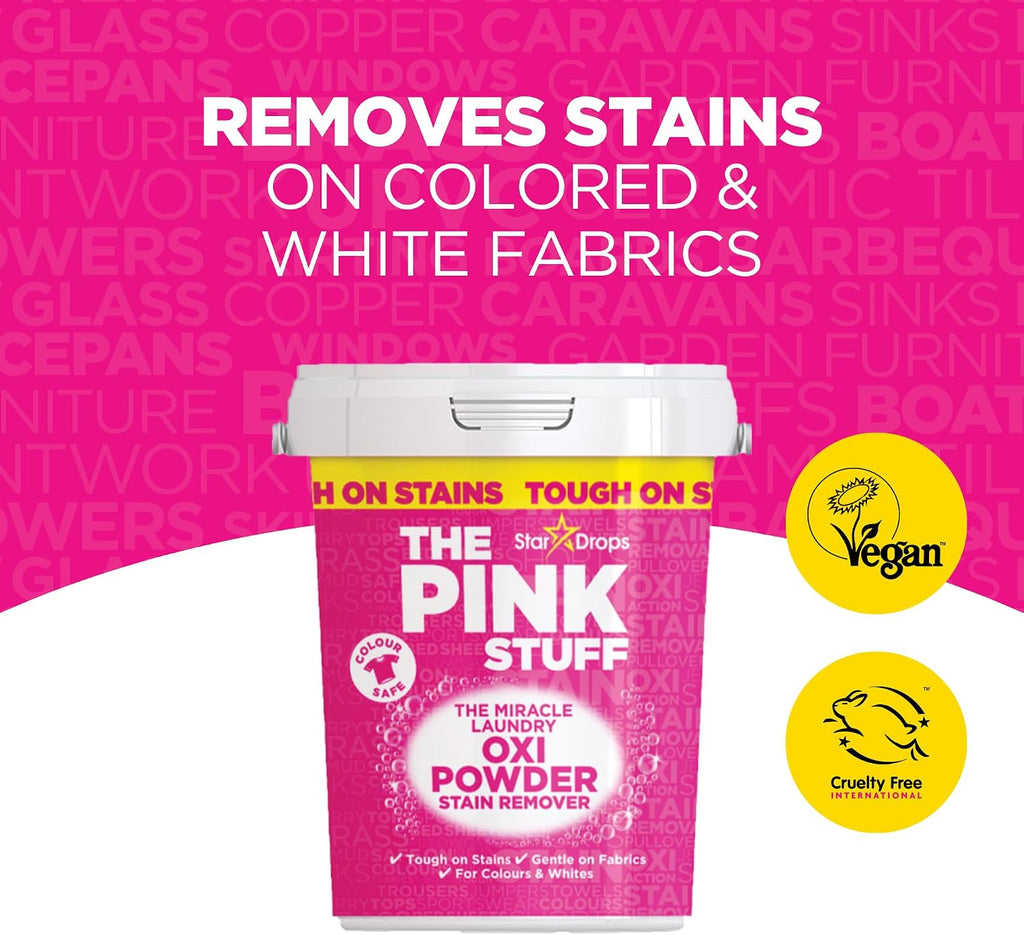 The Pink Stuff Miracle Laundry Oxi Stain Remover Kit