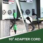 RVGUARD 20 30 50 Amp RV Temporary Power Outlet Panel with Breaker, Type 3R