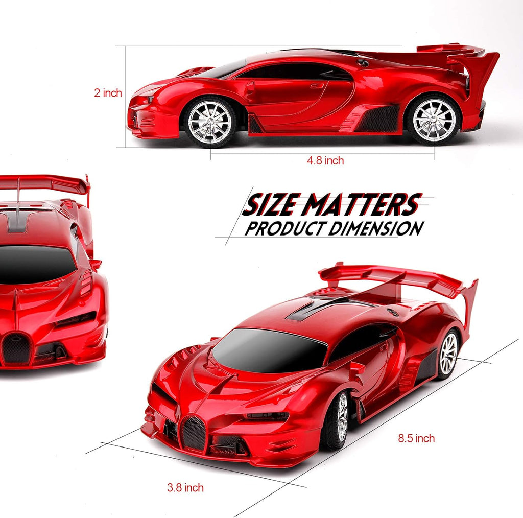 Remote Control Car Rechargeable High Speed 1/18 RC Cars Toys for Boys Girls Vehicle Racing Hobby with Headlight