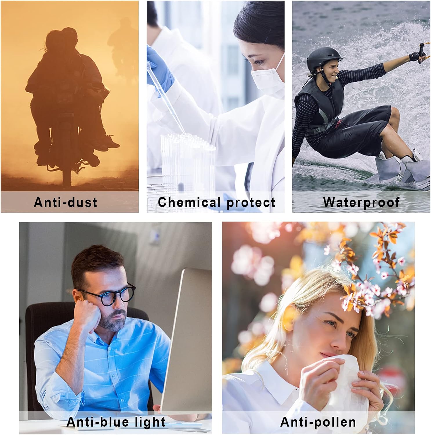 Safety Glasses Goggles For Women Nurses Protective Eyewear,Anti Fog Safety Goggles