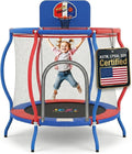 48'' Mini Trampoline with Net - ASTM Approved, 40'' Trampoline for Kids 3-6 Age - Durable 3ft/4ft Trampoline Toddler