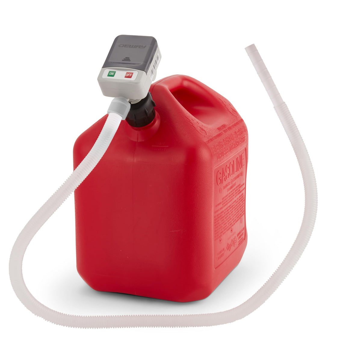 Deway Fuel Transfer Pump, Basic Clip-On Nozzle, 2.4 GPM Flow, 51 In Hose
