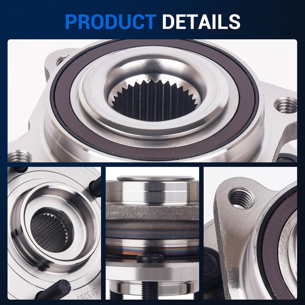 Autoround 513263 Front Wheel Hub Assembly Fit for Chrysler 200 2011-2014