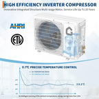 SEER 22 12000BTU 115V Mini Split Air Conditioner with WiFi