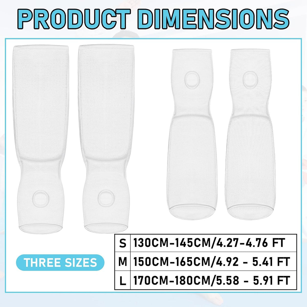 2 Pairs Taekwondo Sparring Gear for Kids Shin Guards and Fist Forearm Guards Protector Hand Foot Padded Arm Sleeves