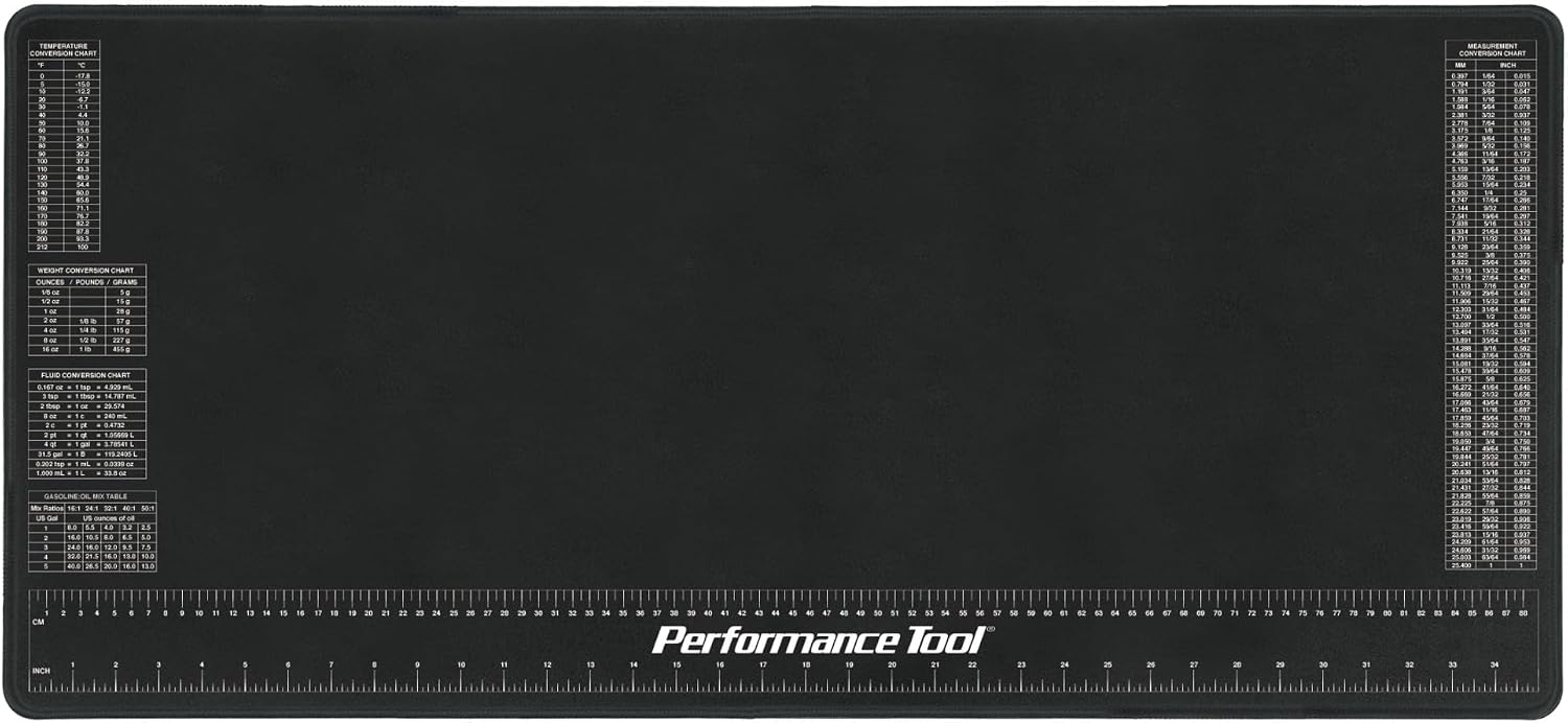 W88977 16 x 35.75 in. Neoprene Workbench Mat | Protective work surface mat. Chemical resistant to oils and solvents.