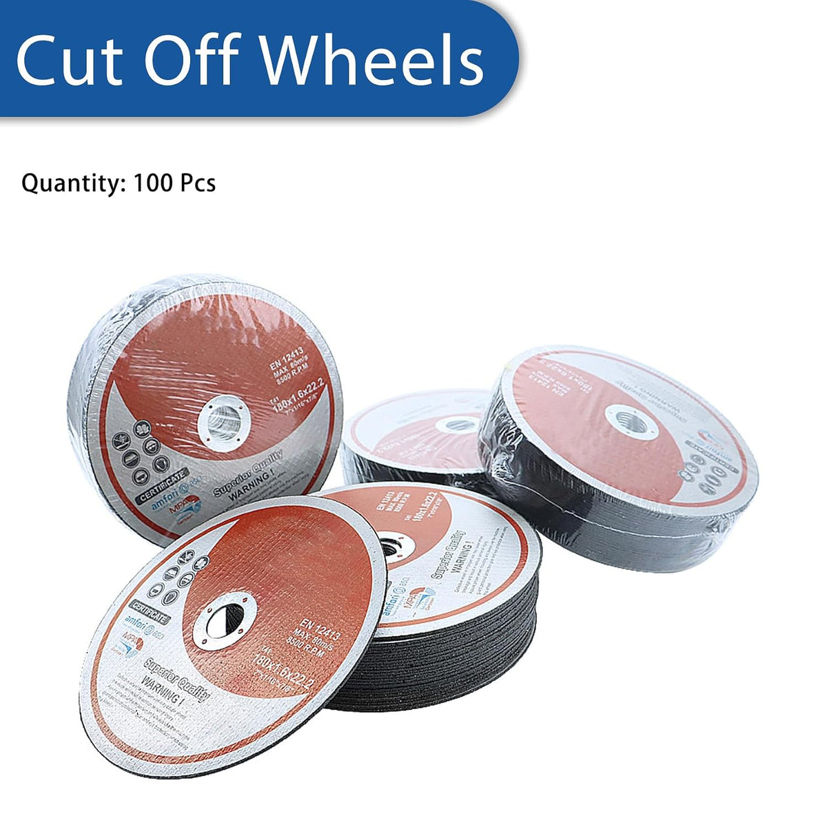 WFLNHB 100 Pack 7 Inch Cut Off Wheels 7 x 1/16 x 7/8 Inch
