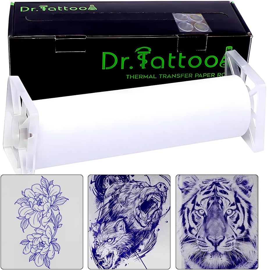 Tattoo Transfer Paper ，Tattoo Thermal Stencil Paper for Tattoo Transfer Kit Tattoo Supplies，Tattoo Stencil Paper- 100