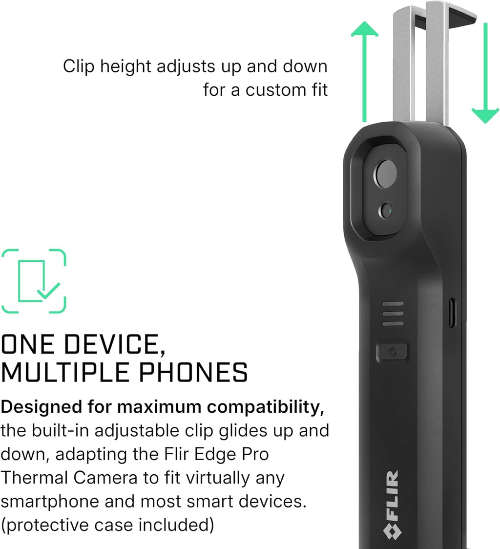 Flir Edge Pro Wireless Thermal Imaging Camera, iOS/Android, 480x360