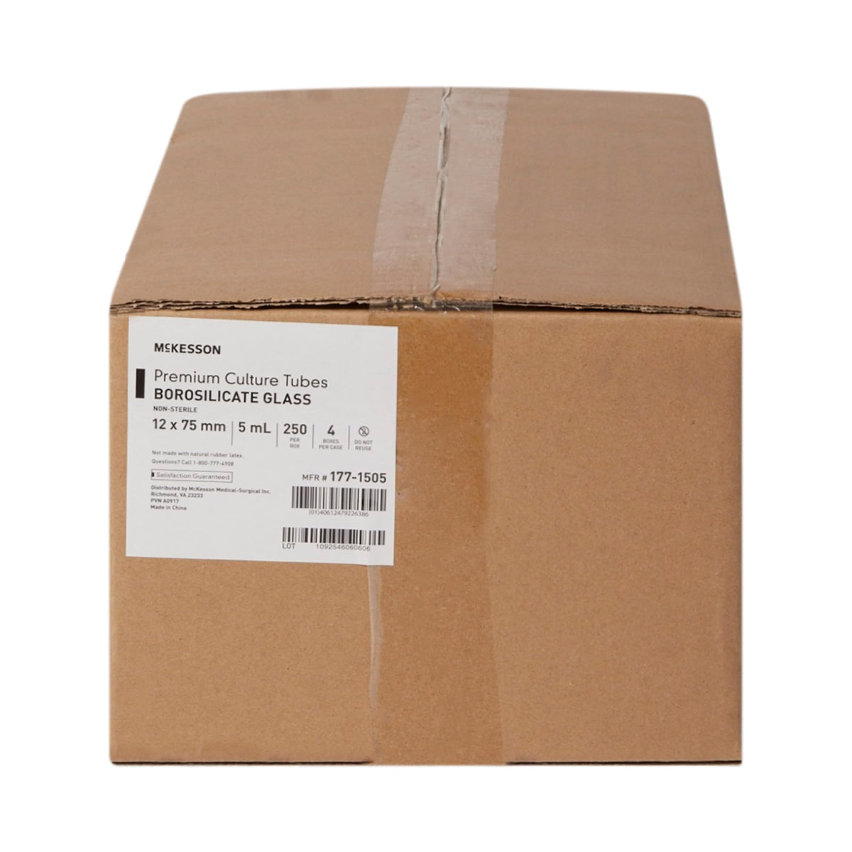 Glass Culture Tubes, 12 x 75 mm, 5 mL, 1000 ct