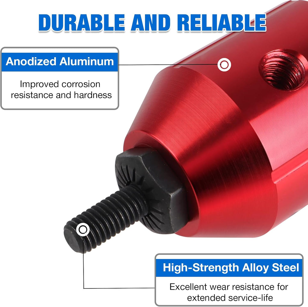 Rivet Nut Tool Kit for Drill & Ratchet, 12 Mandrels, 260 Rivet Nuts