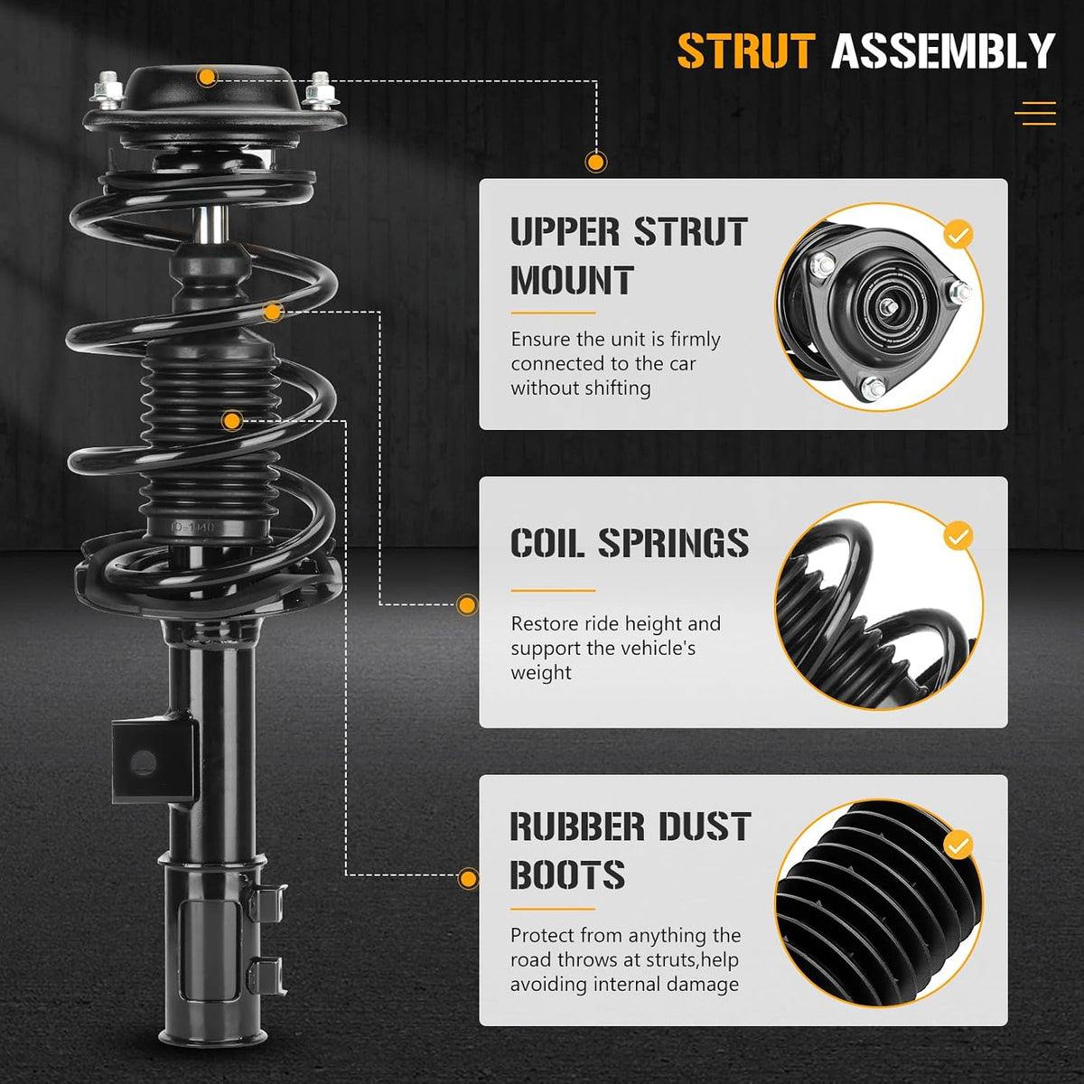 Front Struts Sway Bar Links Fit for Hyundai Elantra Sedan 2011-2016