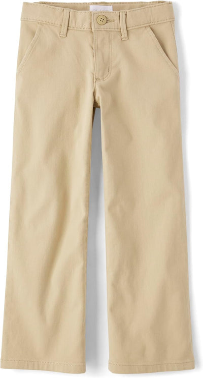 Girls' Uniform Wide Leg Chino Pants