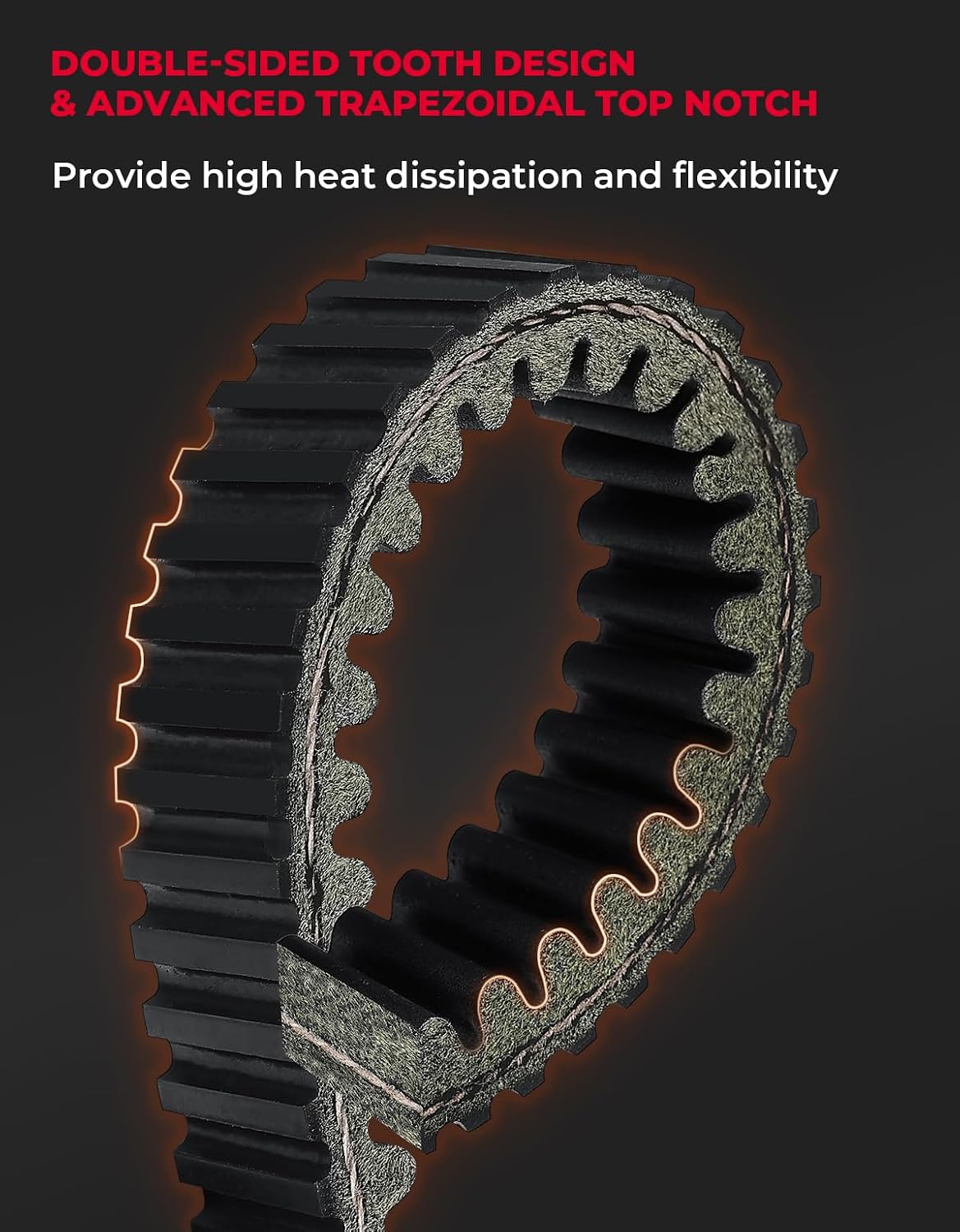 KEMIMOTO CVT Drive Belt Heavy-Duty Compatible with Kawasaki Teryx 800