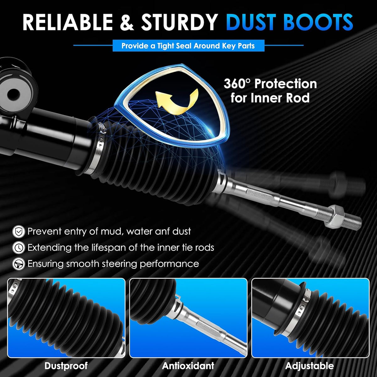 Hydraulic Power Steering Rack&Pinion 26-2629 Fit for Toyota Tacoma