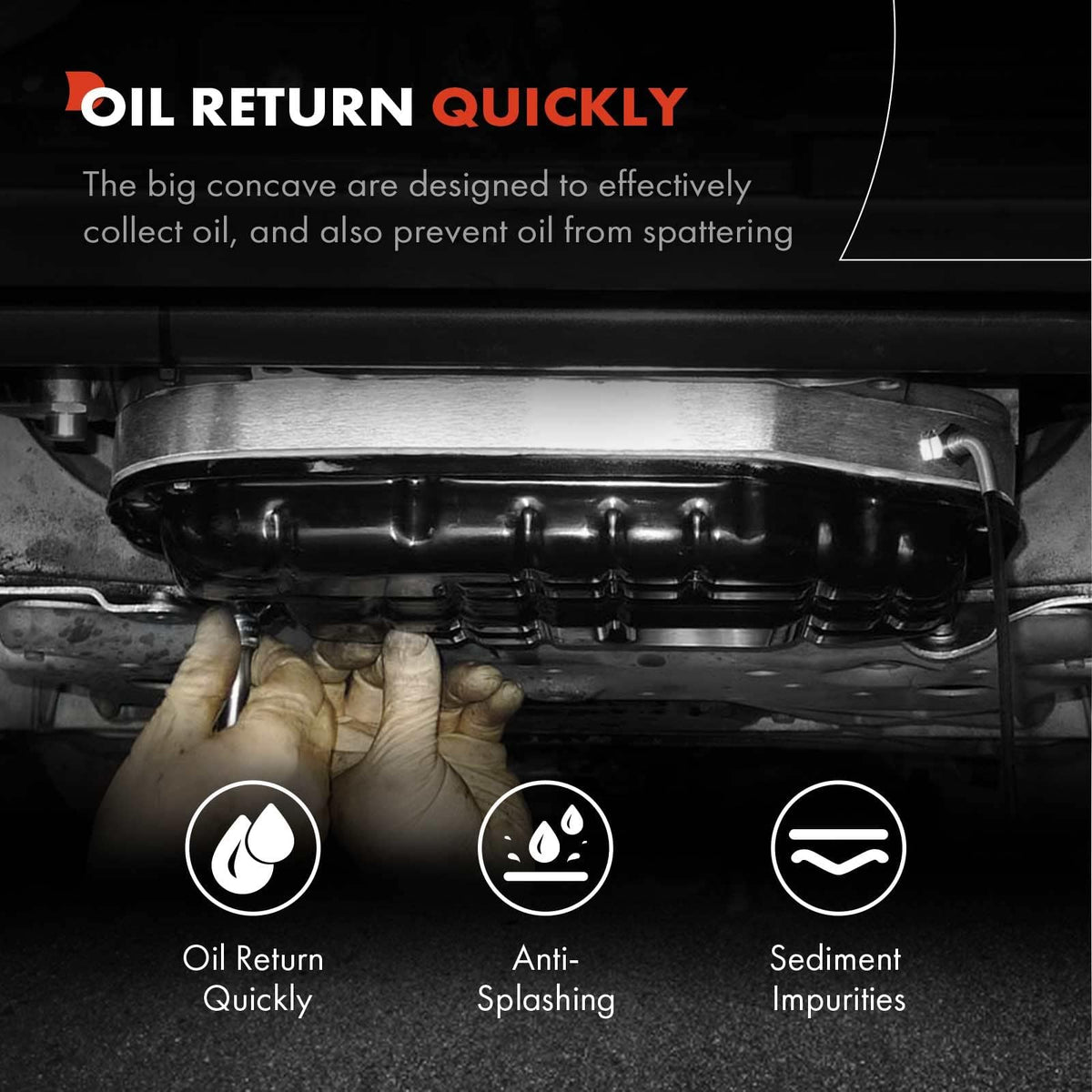 A-Premium Lower Engine Oil Pan Sump with Drain Plug