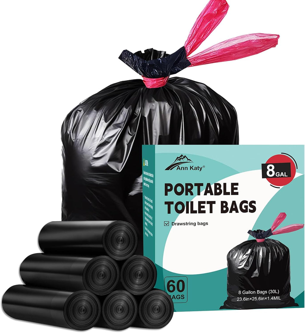 Portable Toilet Bags, Leak-Proof Waste Bags for Camping & Hiking