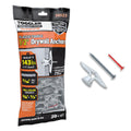 Toggle TB Drywall Anchor with Screws, 20 Pack, 3/8" to 1/2"
