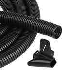 CrocSee 25FT - 1/2 Inch Split Wire Loom with Installation Tool - Black