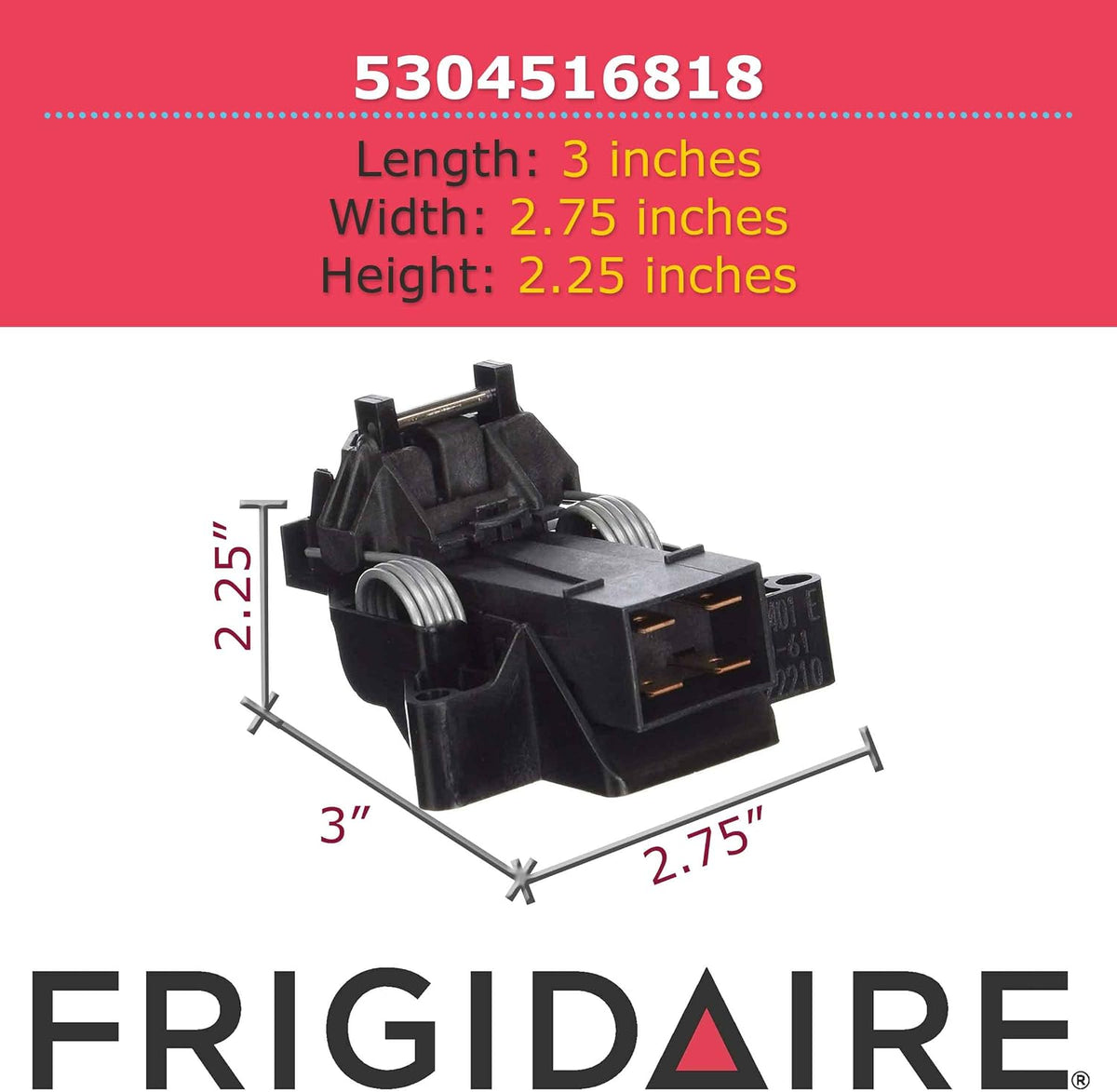 GENUINE Frigidaire 5304516818 Dishwasher Door Latch Kit
