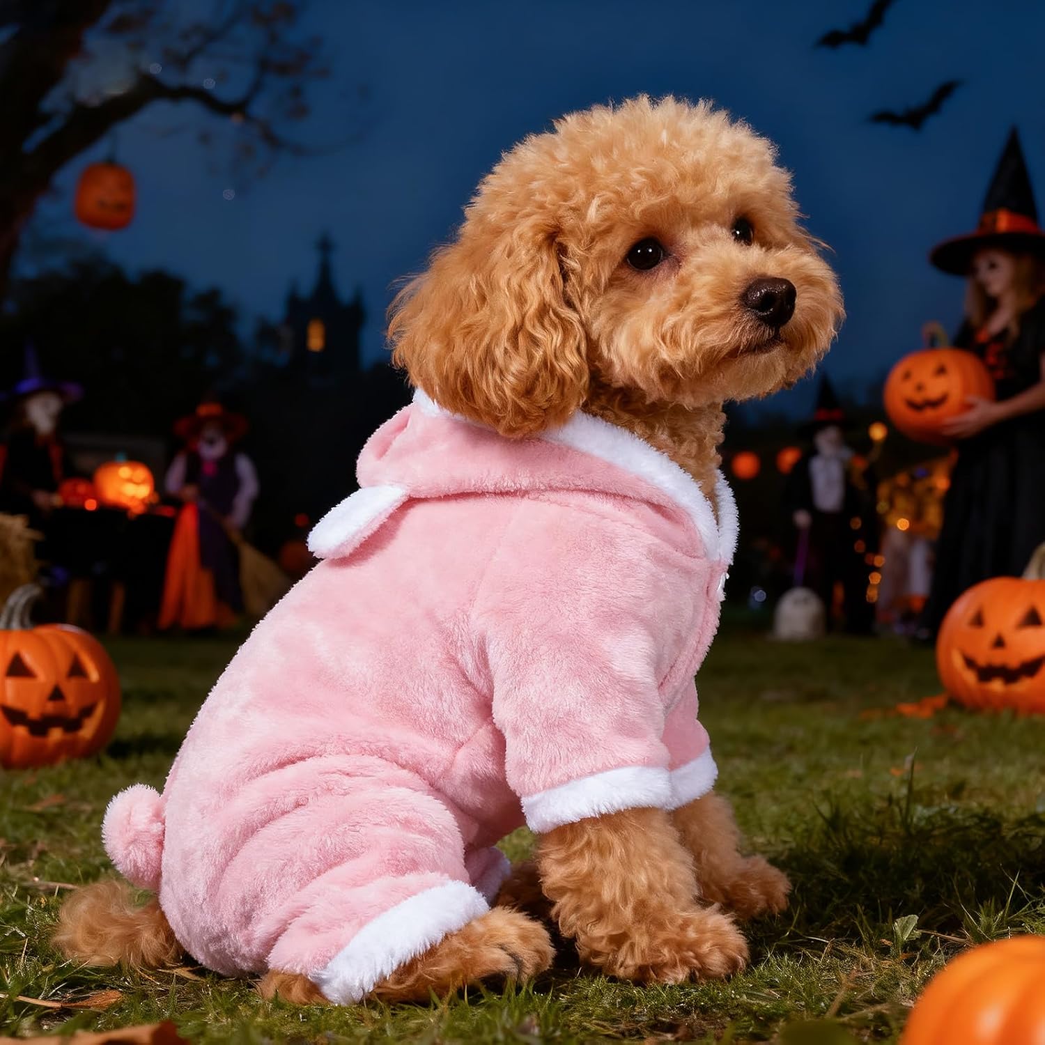 Small Dog Costume Pig Costume Dog Clothes Cute Puppy Jumpsuit Warm Soft Clothes for Small Dog and Cats (Medium, Pig)
