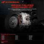 A-Premium Rear Side Disc Brake Hardware Kit Compatible with Hyundai Models