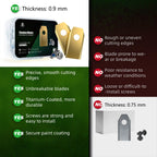 Headley Tools 36Pcs Titanium Replacement Blades Compatible for ECOVACS Goat All Series, Robust Replacement Robotic Lawnmower Blades, High-Performance Cutting