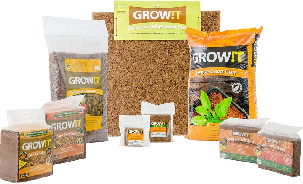 GROW!T GMC40l - 4mm-16mm Clay Pebbles, Brown, (40 Liter Bag) - Made from 100% Natural Clay, Can be used for Drainage