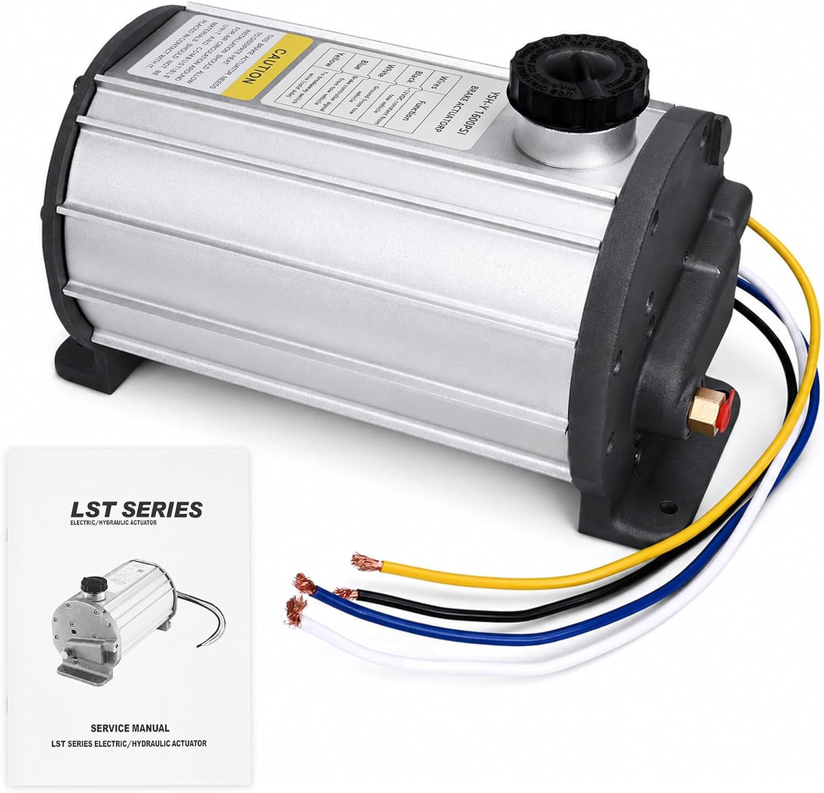1600PSI 12V Electric Over Hydraulic Trailer Brake Actuator Compatible with K71-651-00, EOH Disc Brake Pump for 1-3