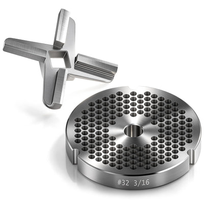 #32 Meat Grinder Plate & Knife Set, GK32-S/GP32-316, Matched Cutting Set
