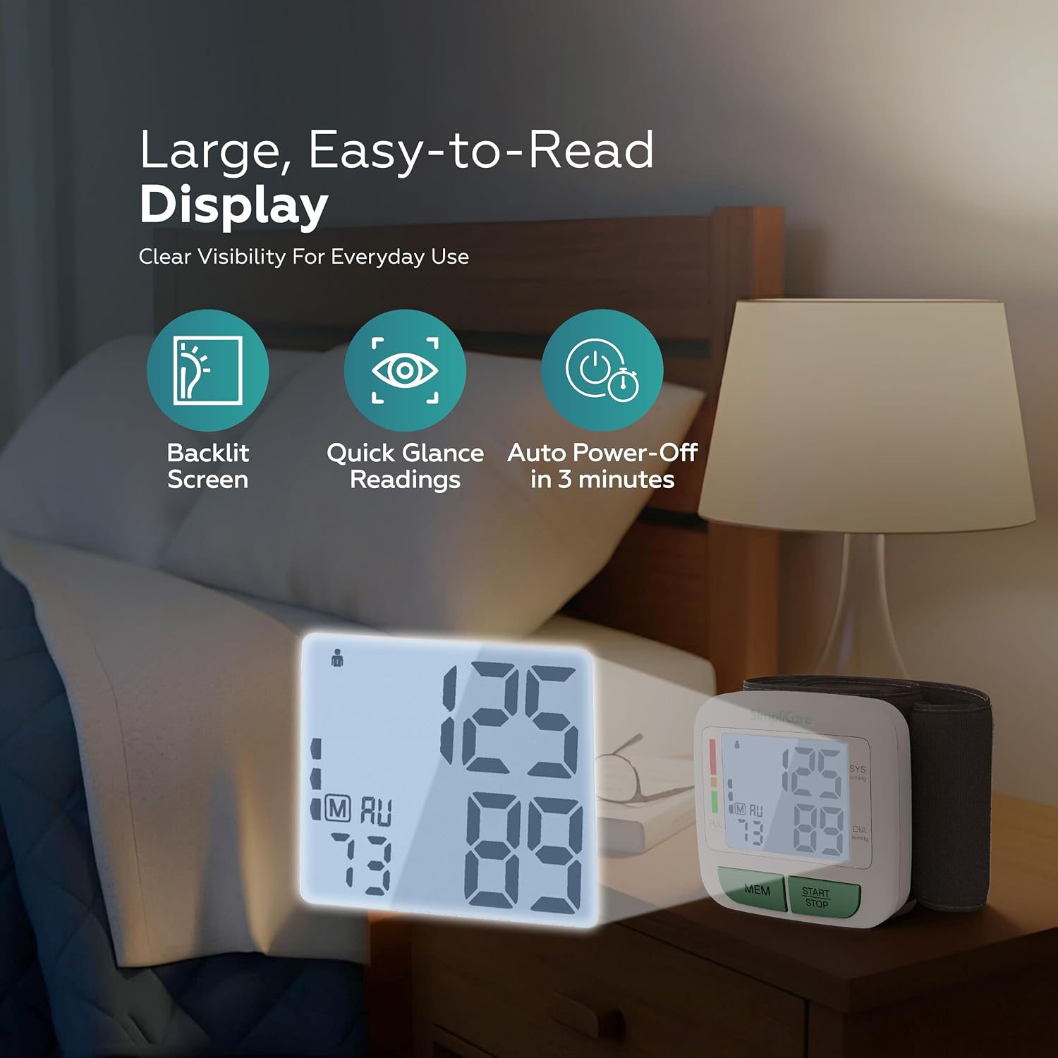 Wrist Blood Pressure Monitor for Home Use – FDA 510(k) Cleared Class II Blood Pressure Machine, Digital BP Cuff