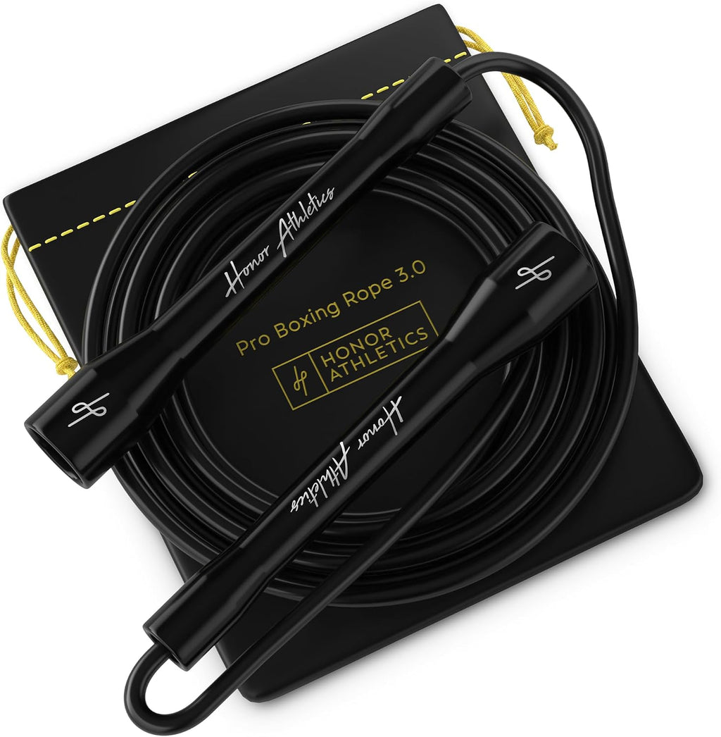 Pro Boxing Rope 3.0 | 5.3mm Jump Rope Indoor/Outdoor Adjustable For Boxing | Ultra-Durable, Non-Kinking TPU-PVC