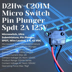 D2Hw-C201M Micro Switch Pin Plunger Spdt 2A 125V