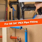 50 Pack 3/4" PEX Cinch Clamps, Stainless Steel Single Ear Hose Clamps
