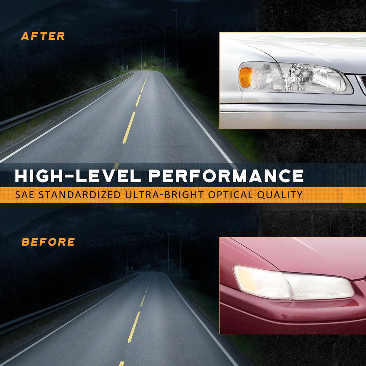 Headlights Assembly for 1998-2000 Toyota Corolla CE/LE/VE