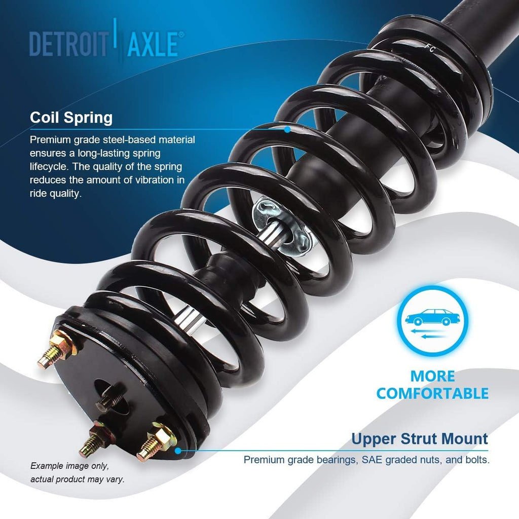 Detroit Axle - 2 Front Struts for 4WD 2009-2018 Dodge Ram 1500