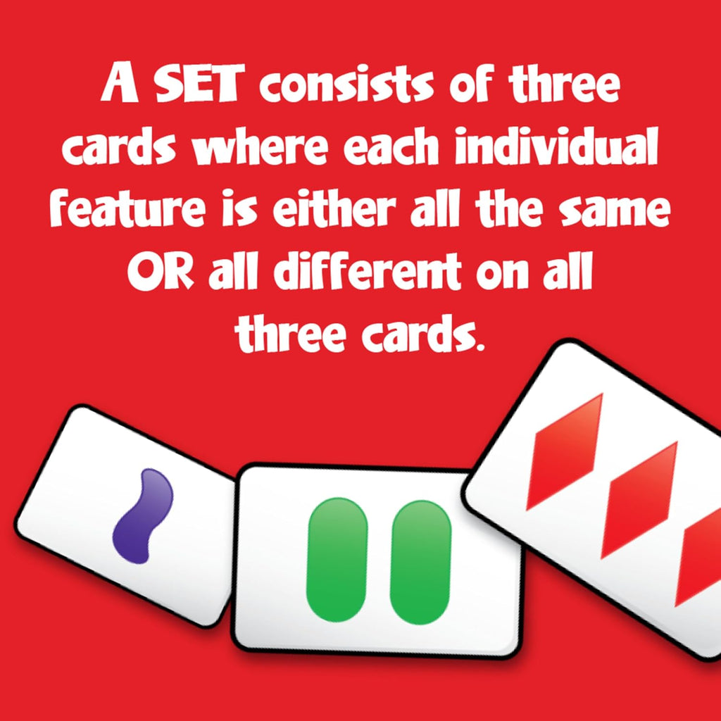 SET Enterprises SET - The Family Card Game of Visual Perception - Race to Find The Matches, For Ages 8+,81 Cards