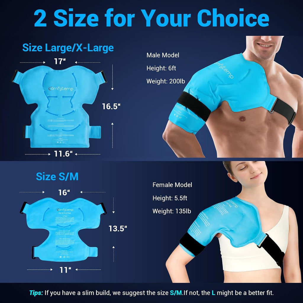 Shoulder Ice Pack, Rotator Cuff Cold Therapy Wrap (Large/X-Large)