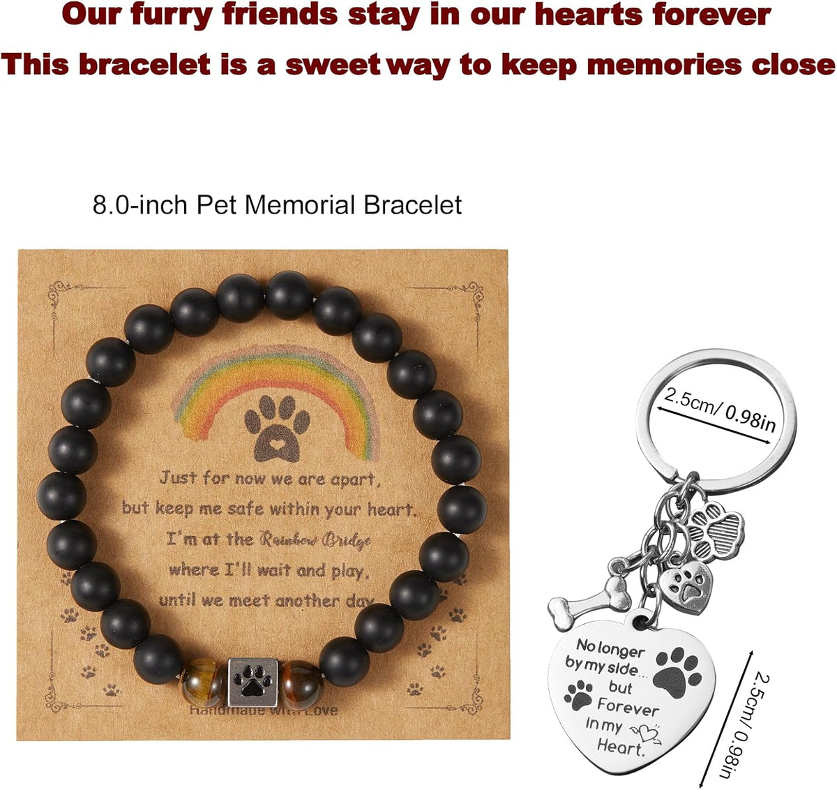 Wood Pet Urns for Dog or Cat Ashes Sets, Pet Cremation Urns