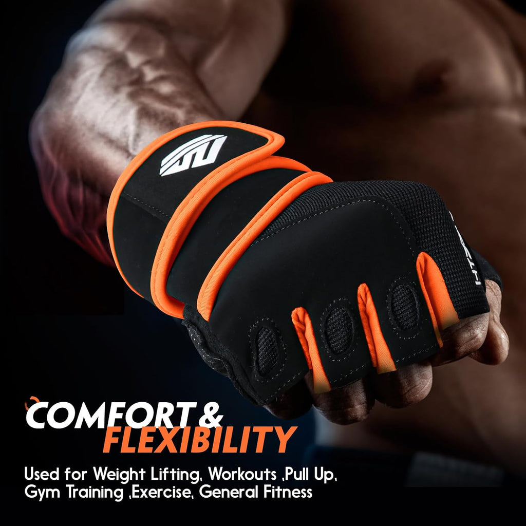 Workout Gloves Gym Gloves Weight Lifting Gloves for Men Women with Full Palm Pad,Strong Wrist Wraps Support,Enhanced