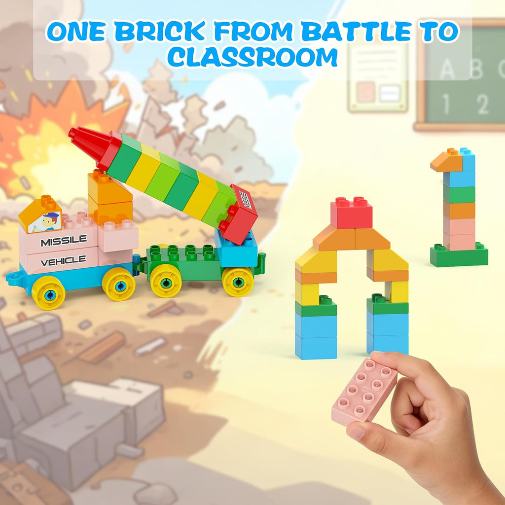 Building Blocks for Kids Ages 3-8 |Toy with 4 Trucks | STEM Educational Set for Boys & Girls| Endless Creations |